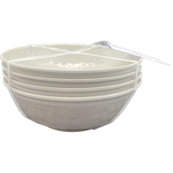 Fifth Avenue GRAY Melamine 7” Bowls Set Of 4 NEW - Picture 1 of 5